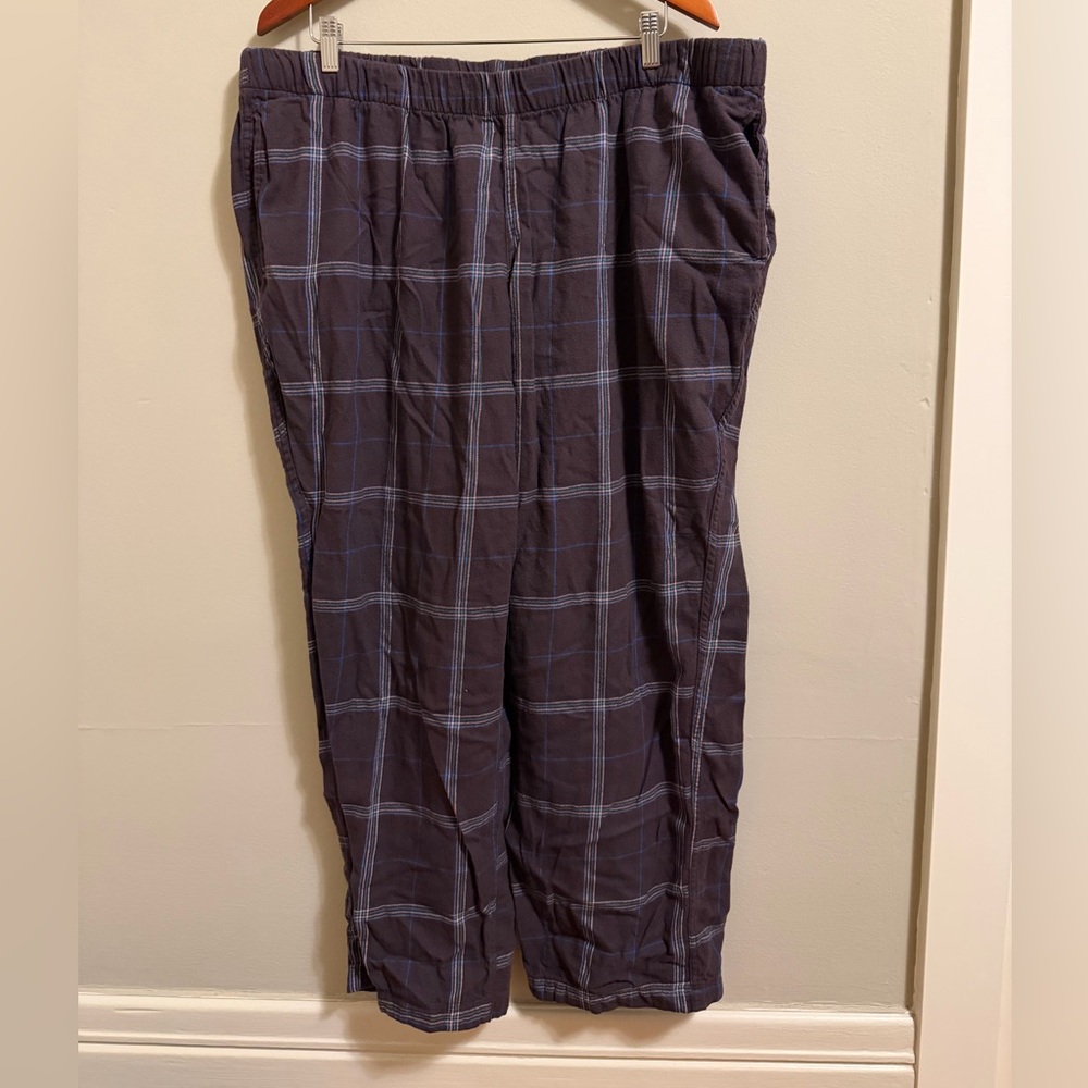Lands’ End Women Plus Size Plaid Flannel Pajama Pants